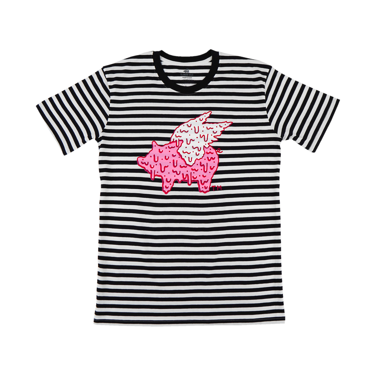 Drippy Pig Striped Tee