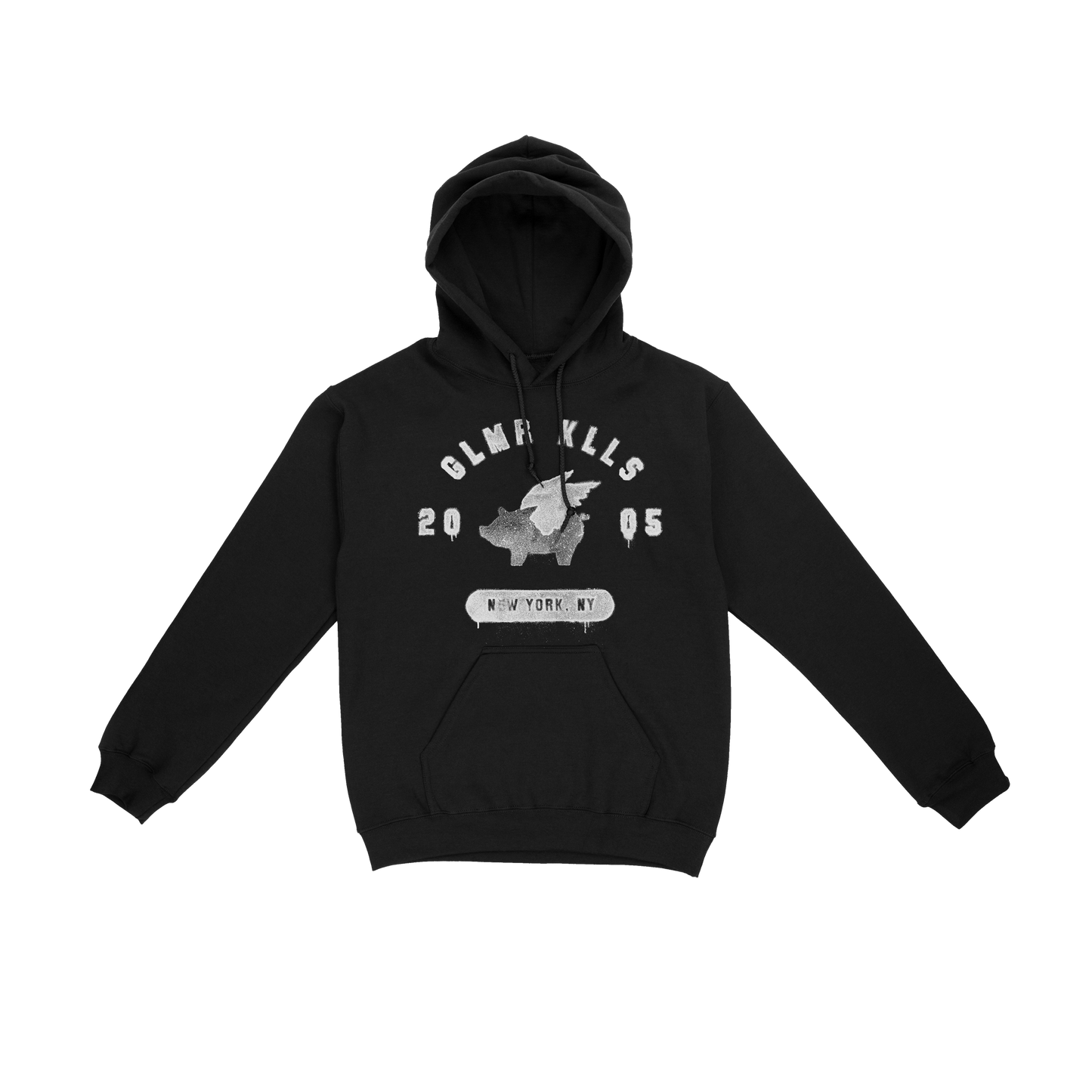 College Spray Paint Hoodie
